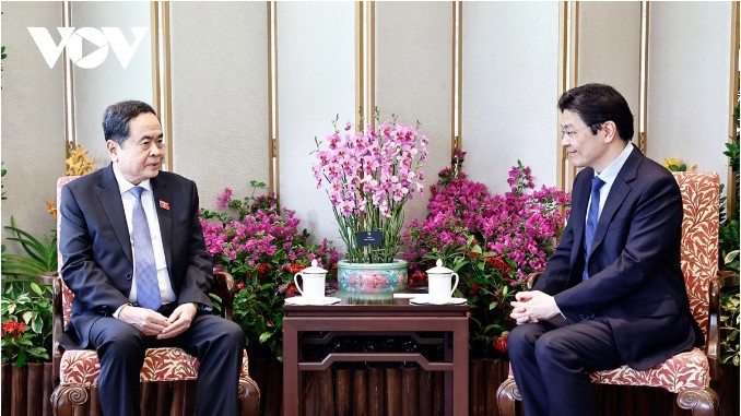 Vietnamese NA Chairman meets with Singaporean PM